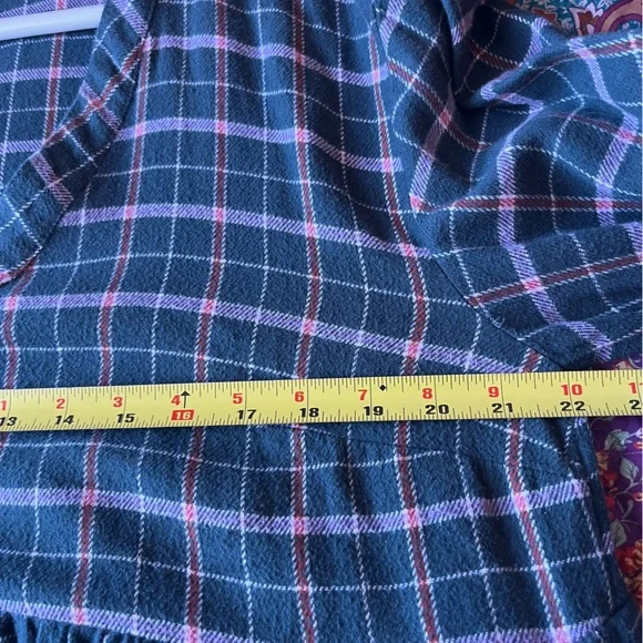 Madewell Flannel Colette Mini Dress Plaid Size 14 Cottagecore Winter Grunge - Picture 10 of 16